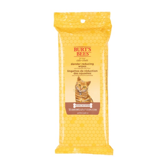 Burts Bees Pack of 50 Cat Dander Wipes