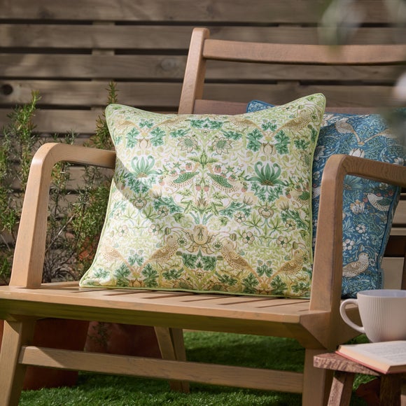 Morris & Co. Strawberry Thief Outdoor Square Cushion