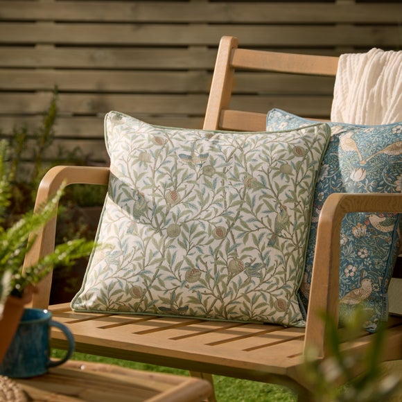 Morris & Co. Bird Pomegranate Outdoor Square Cushion