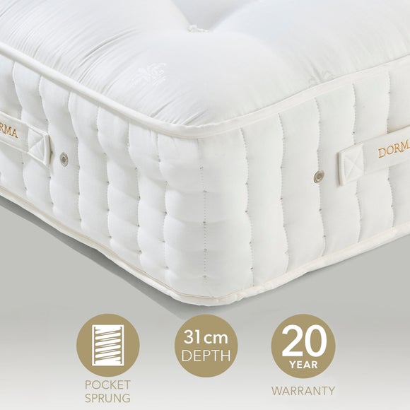 Dorma Natural 10000 Pocket Sprung Horsehair Split Tension Mattress