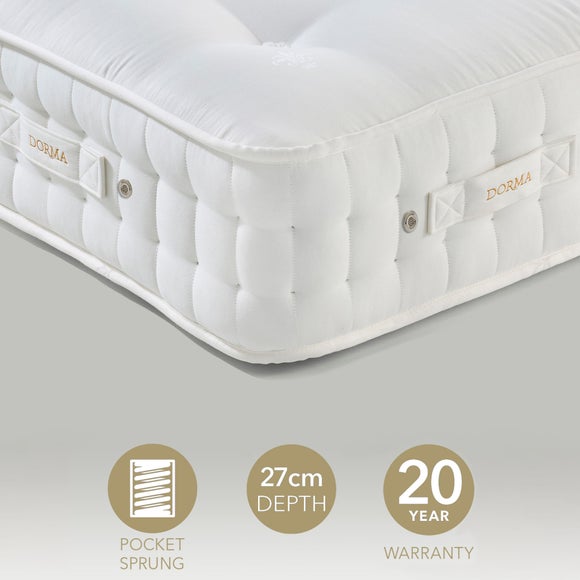 View Dorma Natural 2000 Pocket Sprung Wool Mattress View Dorma Natural 2000 Pocket Sprung Wool Mattress