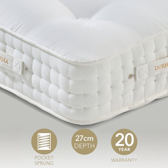 Dorma Natural Ultimate 1600 Pocket Calico Spring Alpaca & Horsehair Mattress