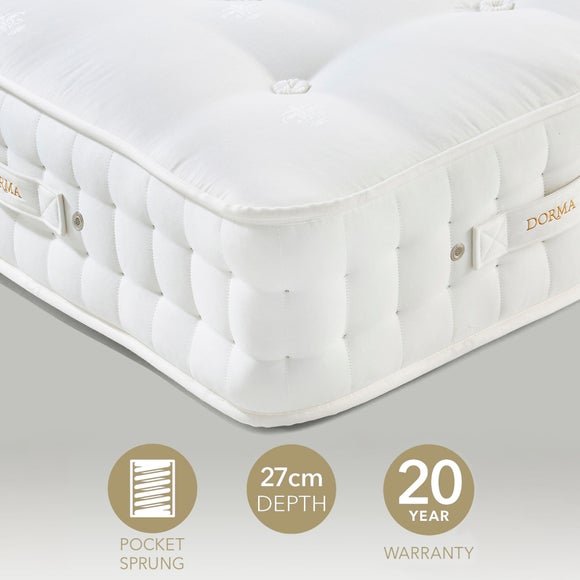 Dorma Natural 2000 Pocket Sprung Wool Split Tension Mattress