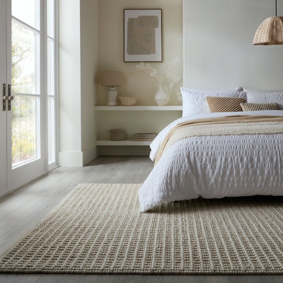 Wyatt Wool Textured Check Rug