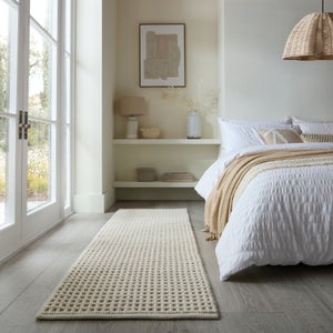 Wyatt Wool Textured Check Runner