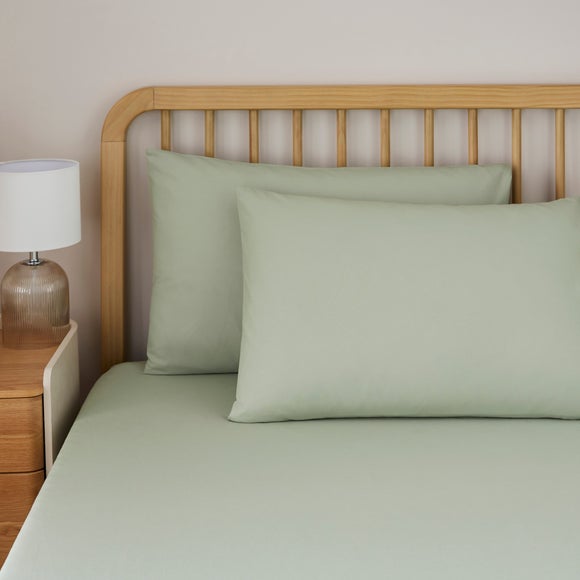 Soft Cotton Plain Standard Pillowcase Pair