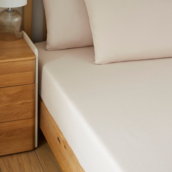 Soft Cotton Plain Fitted Sheet