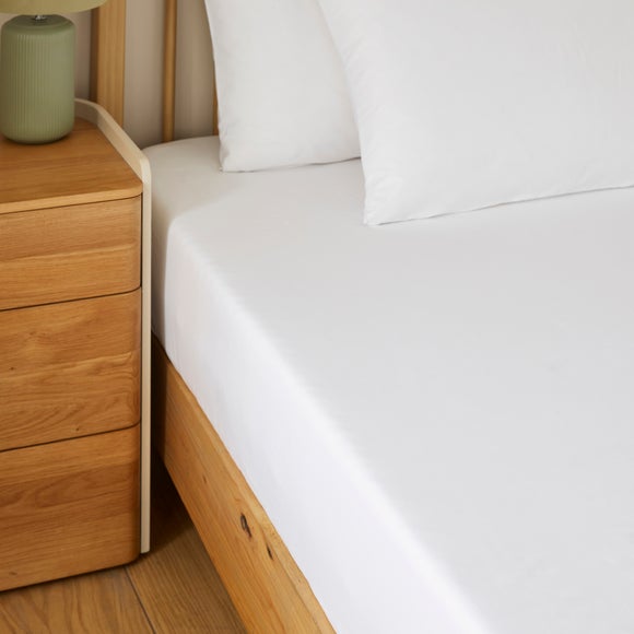 Soft Cotton Plain Fitted Sheet