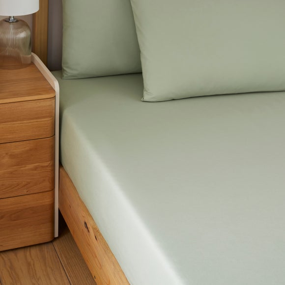 Soft Cotton Plain Fitted Sheet