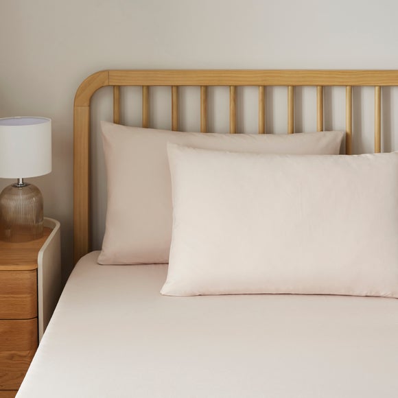Soft Cotton Plain Standard Pillowcase Pair