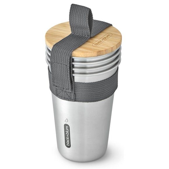 Black and Blum Set of 4 Picnic Cups