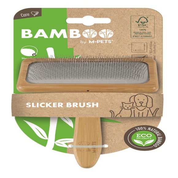 MPets Bamboo Slicker Pet Brush