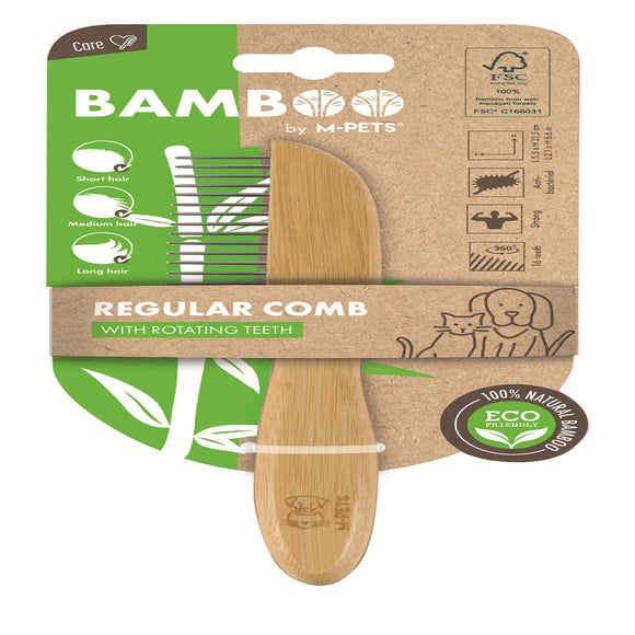 MPets Bamboo Regular Pet Comb