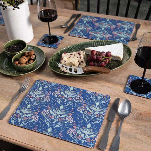 Creative Tops Set of 4 Floral Cork Placemats