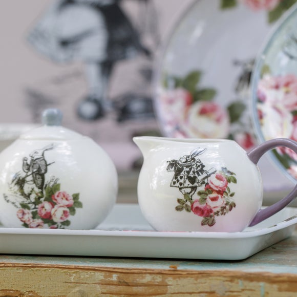 Mikasa V&A Alice Sugar Pot with Creamer Jug