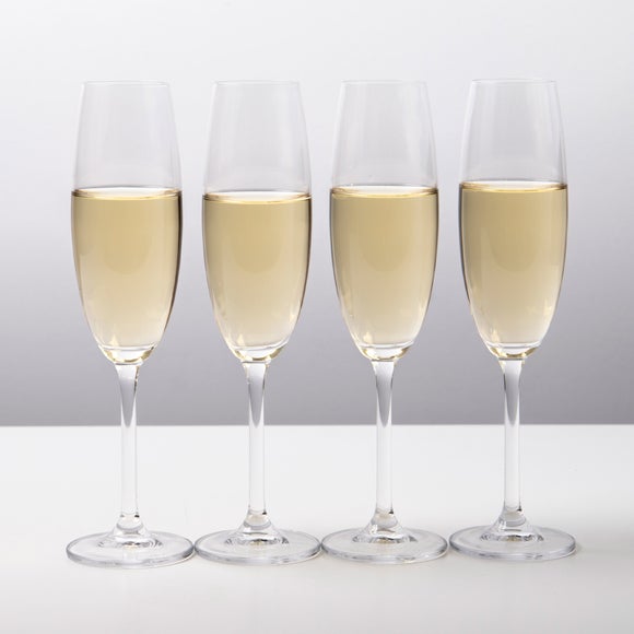 Mikasa Julie Set of 4 Flute Glasses