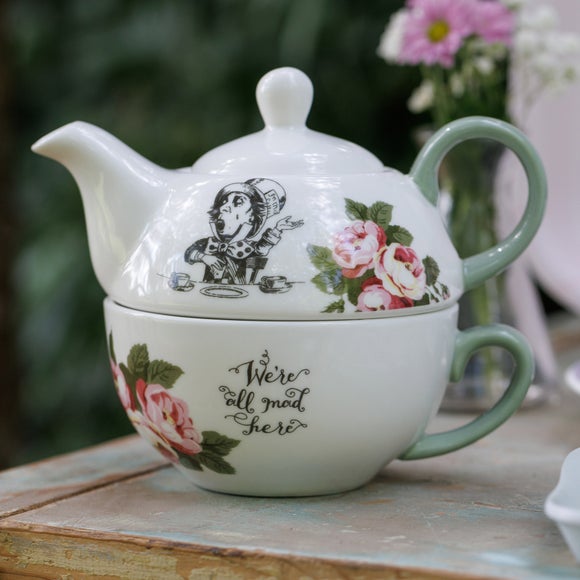 Mikasa V&A Alice Teapot and Tea Cup