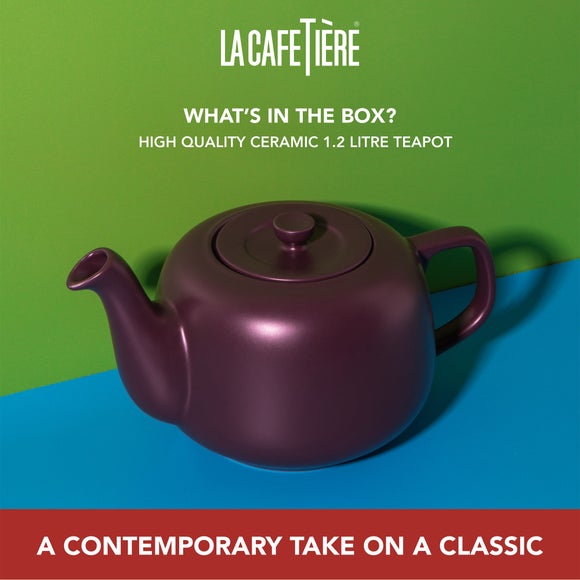 Photo 3 of La Cafetiere Classic 4 Cup Ceramic Teapot
