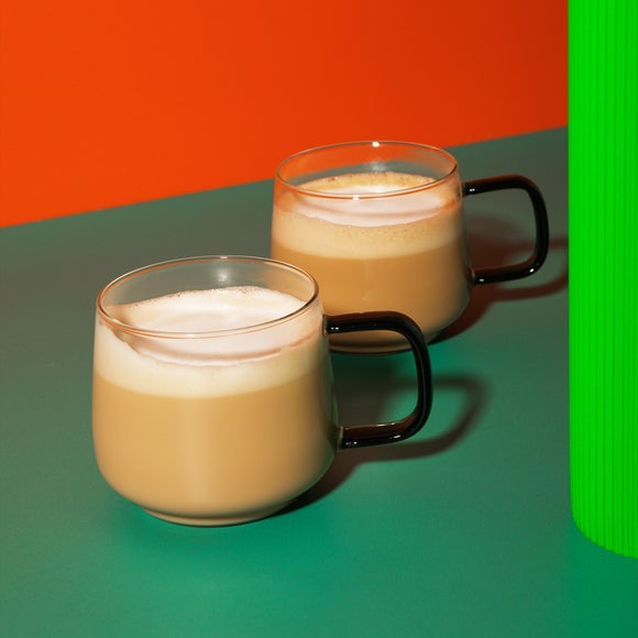 Photo 3 of La Cafetiere Set Of 2 Double Walled Glass Mugs