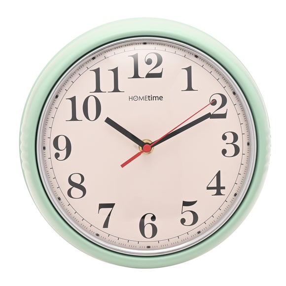 Click to view product details and reviews for Hometime Retro Round Metal Wall Clock. Click to view product details and reviews for Hometime Retro Round Metal Wall Clock.