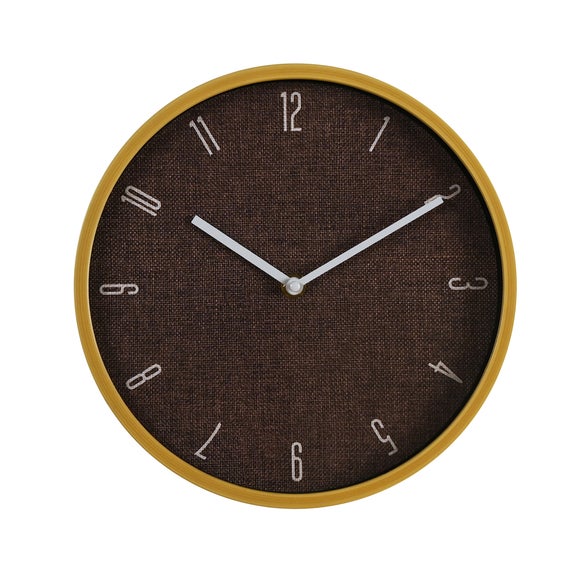 Hometime Wood Effect Edge Numeric Round Wall Clock