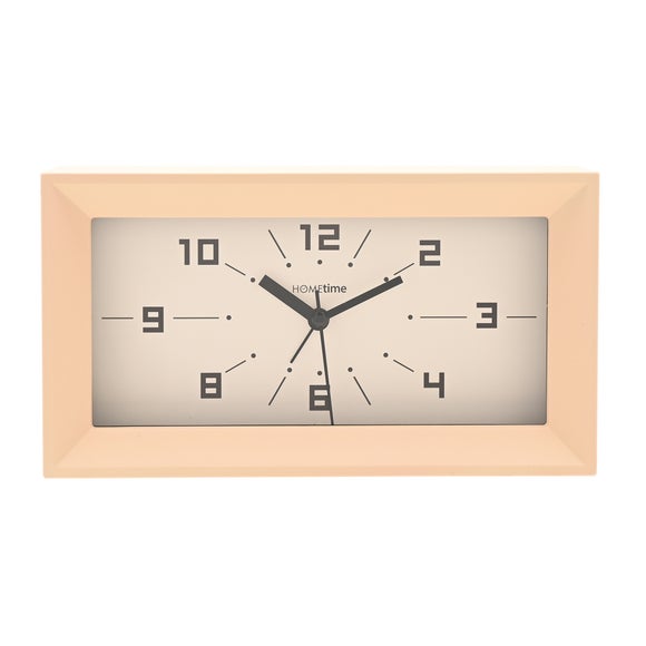 Hometime Rectangle Analogue Alarm Clock
