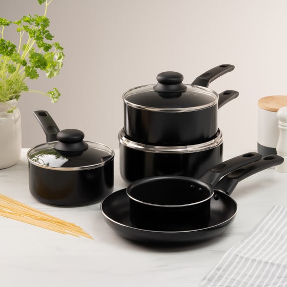View Essentials Aluminium 5 Piece Pan Set View Essentials Aluminium 5 Piece Pan Set