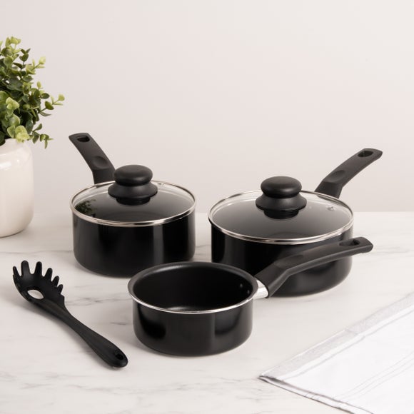 View Essentials Aluminium 3 Piece Pan Set View Essentials Aluminium 3 Piece Pan Set