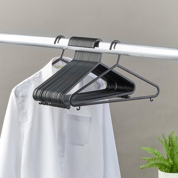 View Set Of 30 Plastic Hangers View Set Of 30 Plastic Hangers