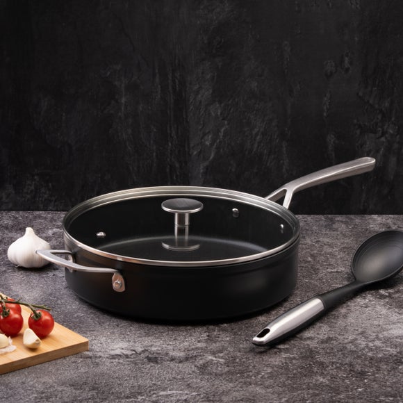 Hard Anodised Aluminium Saute Pan, 28cm