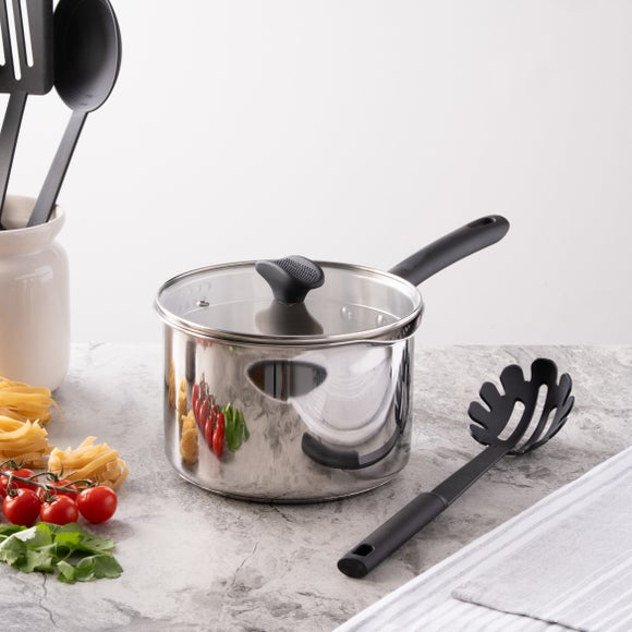 Stainless Steel Covered Saucepan