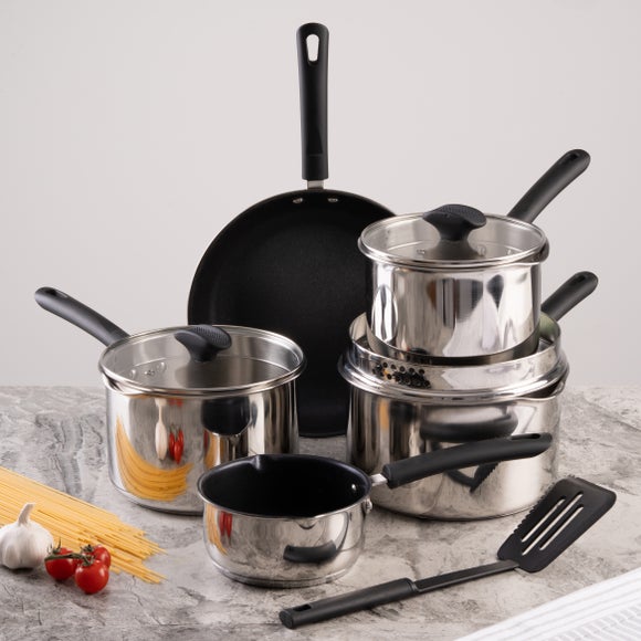 Stainless Steel 5 Piece Pan Set with Bakelite Handle