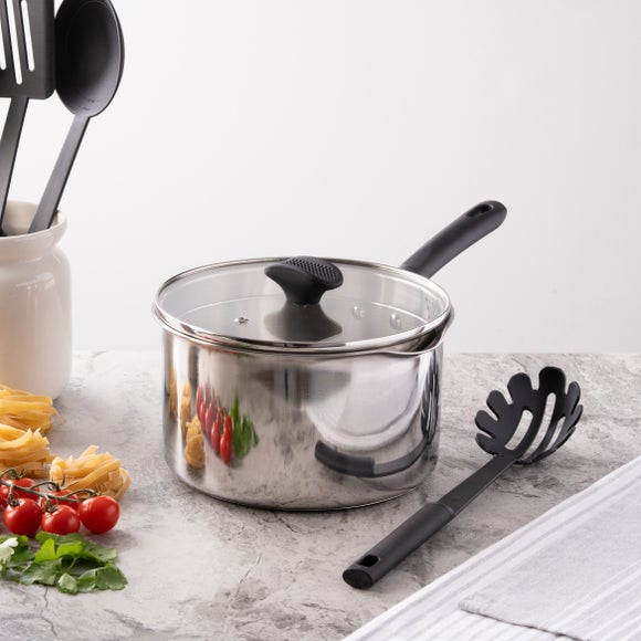 Stainless Steel Covered Saucepan