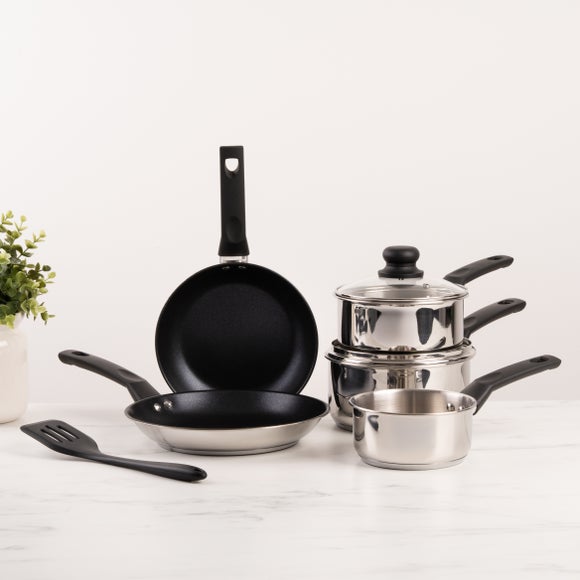 Essentials Stainless Steel 5 Piece Pan Set