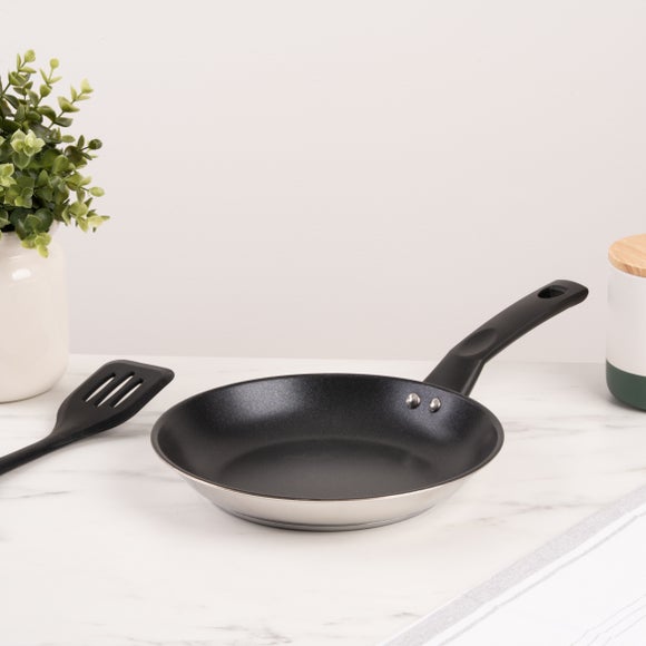 Essentials Stainless Steel Non-Stick Frying Pan