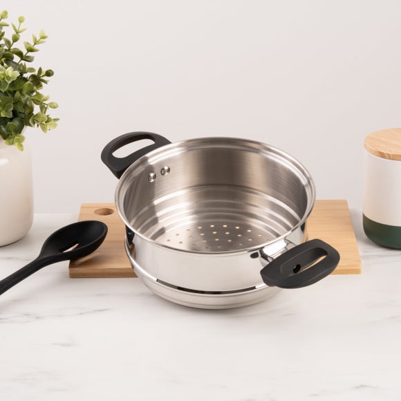 Essentials Stainless Steel Universal Steamer, 20cm