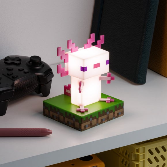 Minecraft Axolotl Icon Night Light