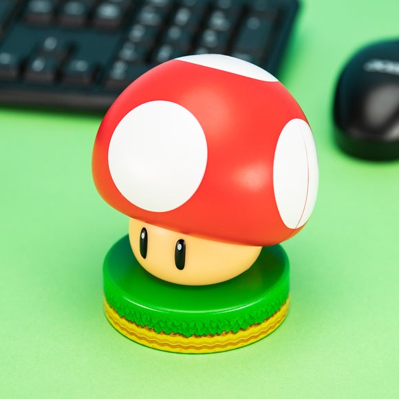 Super Mario Mushroom Icon Night Light