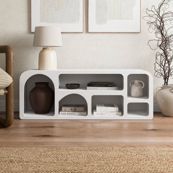 Drue Wide Sculptural Shelving Unit