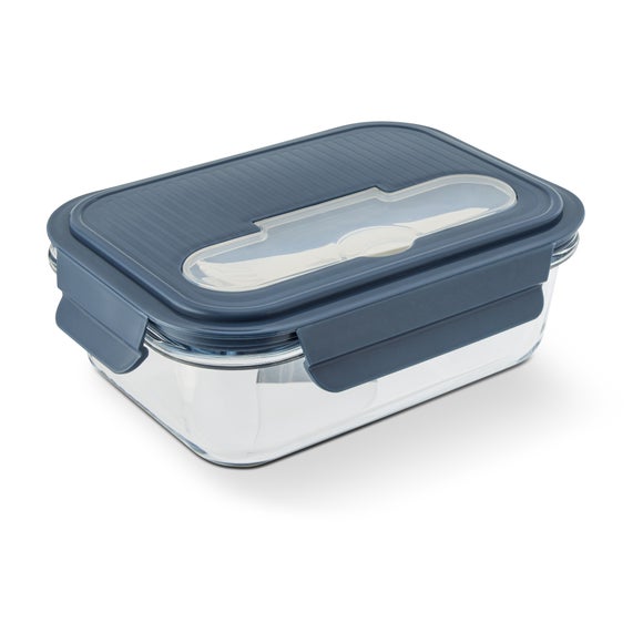 Core Home Glass Lunch Box with Cutlery