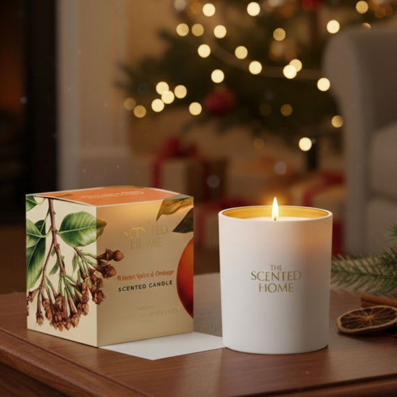 Click to view product details and reviews for The Scented Home Winter Spice And Orange Candle.