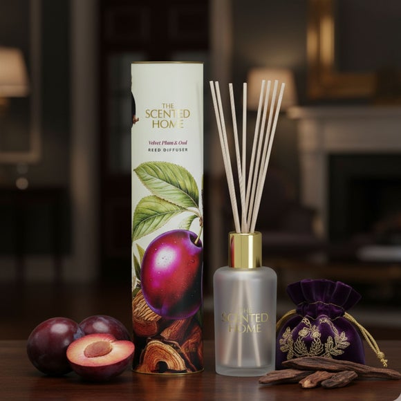 Click to view product details and reviews for The Scented Home Velvet Plum And Oud Diffuser. Click to view product details and reviews for The Scented Home Velvet Plum And Oud Diffuser.
