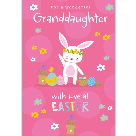 Granddaughter Bunny Card