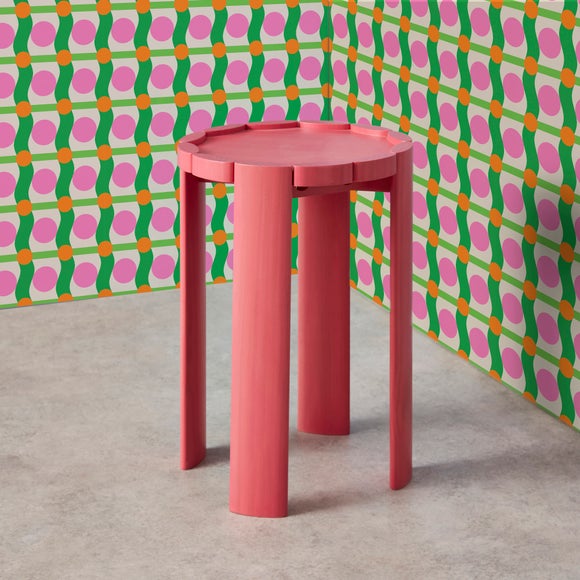 View Yinka Ilori Biscuit Pine Side Table View Yinka Ilori Biscuit Pine Side Table