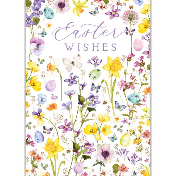 Easter Wishes Florals Card Pack
