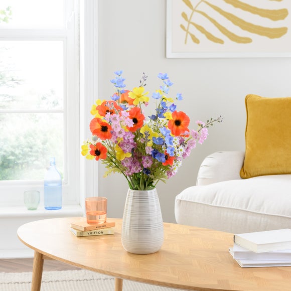 Easter Yellow & Pink Artificial Bouquet