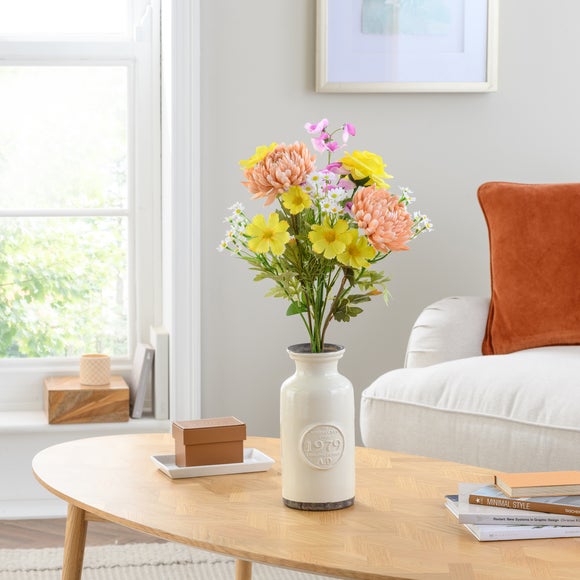 Easter Yellow & Orange Artificial Bouquet