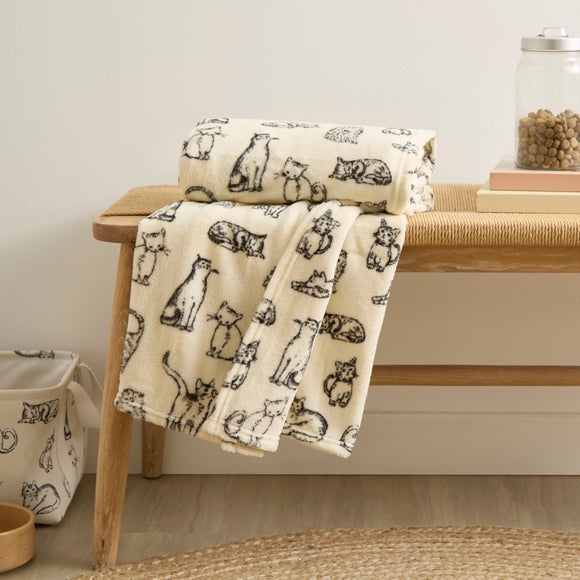 Cat Print Pet Blanket