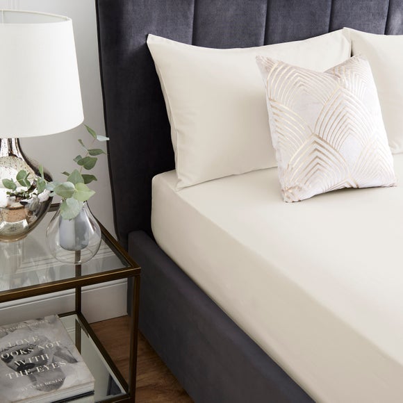 Hotel 400 Thread Count 100% Cotton Sateen Fitted Sheet