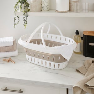 Collapsible Laundry Basket With Handles